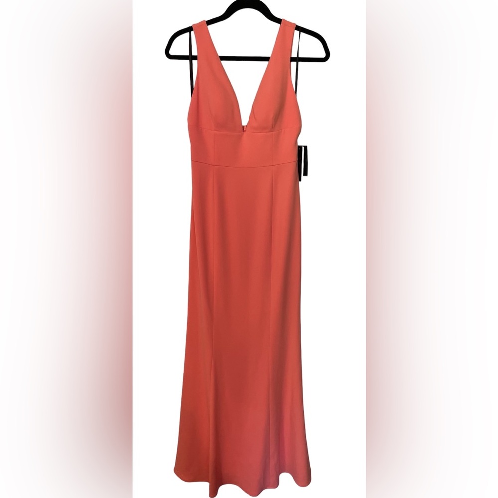 Coral Gown Laundry by Shelli Segal (New with Tags) Bloomingdales Exclusive